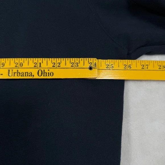 Carhartt Mens Navy Blue Quarter Zip Sweatshirt Fluor Logo American Flag  XLarge - Picture 7 of 7